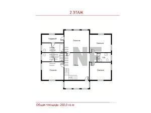 Коттедж 260м², 2-этажный, на длительный срок,