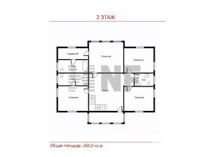 Коттедж 260м², 2-этажный, на длительный срок,