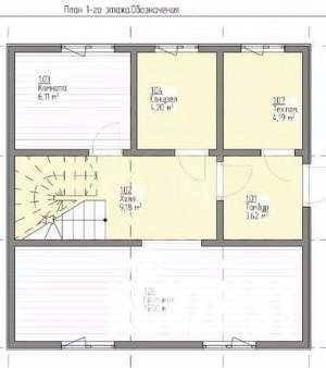 Дом 98м², 2-этажный, участок 6 сот.