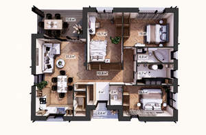 Дом 120м², 2-этажный, участок 7 сот.