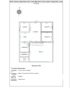 Дом 111м², 1-этажный, участок 3 сот.