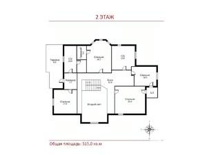 Дом 515м², 3-этажный, участок 22 сот.