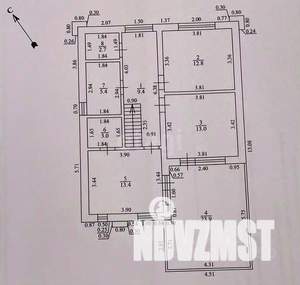 Дом 177м², 2-этажный, участок 6 сот.