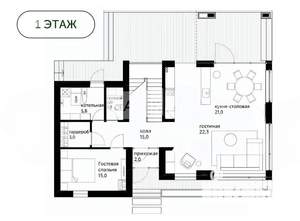 Коттедж 240м², 2-этажный, участок 10 сот.  