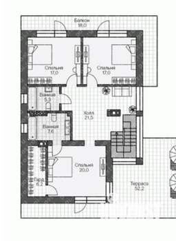 Дом 263м², 2-этажный, участок 6 сот.  