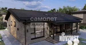 Дом 165м², 1-этажный, участок 9 сот.  