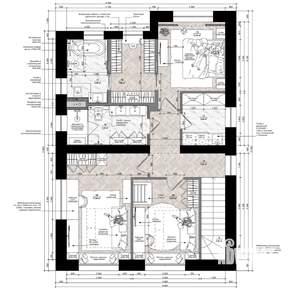 Коттедж 205м², 2-этажный, участок 6 сот.  