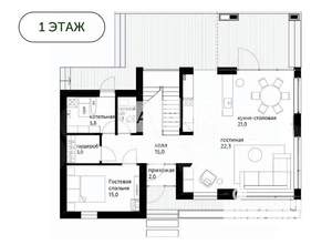 Коттедж 240м², 2-этажный, участок 11 сот.  