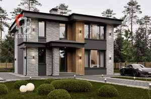 Дом 160м&sup2;, 2-этажный, участок 8 сот.  