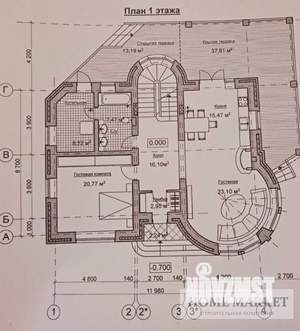 Дом 380м², 3-этажный, участок 16 сот.  