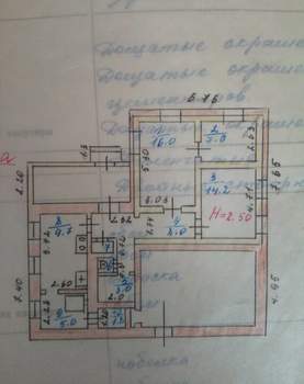 Дом 66м², 1-этажный, участок 897 сот.  