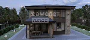 Дом 160м&sup2;, 2-этажный, участок 6 сот.  