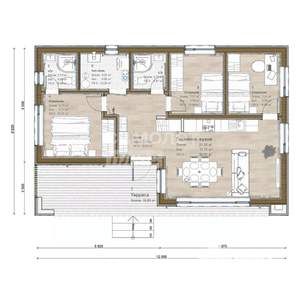 Дом 96м², 1-этажный, участок 5 сот.  