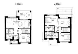 Дом 160м&sup2;, 2-этажный, участок 7 сот.  