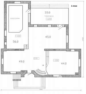 Дом 670м², 2-этажный, участок 10 сот.  