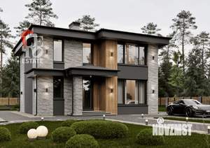 Дом 160м&sup2;, 2-этажный, участок 8 сот.  