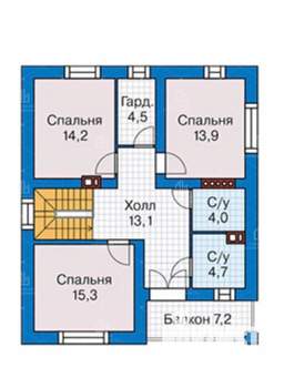 Дом 170м², 2-этажный, участок 5 сот.  