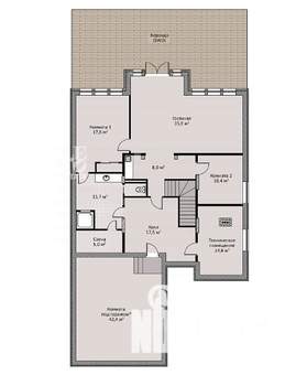 Дом 625м², 3-этажный, участок 12 сот.  