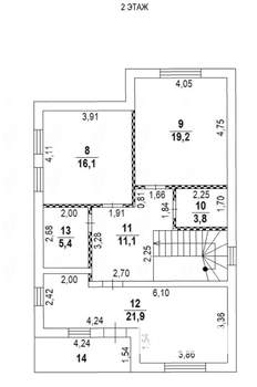 Дом 191м², 2-этажный, участок 5 сот.  
