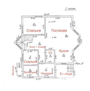 Дача 200м², 2-этажный, участок 10 сот.  
