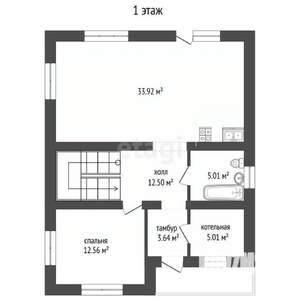 Дом 150м², 2-этажный, участок 5 сот.  