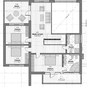 Коттедж 344м&sup2;, 3-этажный, участок 8 сот.  