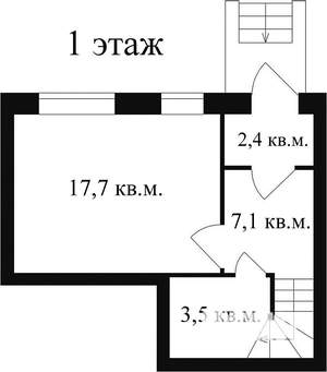 Таунхаус 86м², 3-этажный, участок 1 сот.  