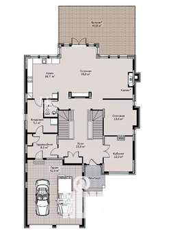 Дом 625м², 3-этажный, участок 12 сот.  