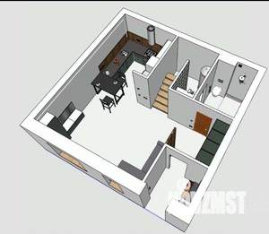 Таунхаус 130м², 3-этажный, участок 1 сот.  