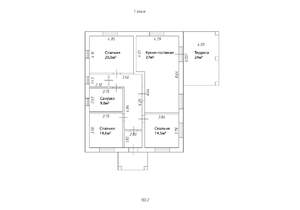 Дом 150м&sup2;, 2-этажный, участок 7 сот.  