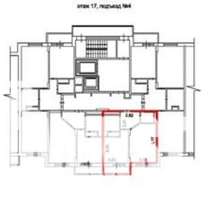 1-к квартира, на длительный срок, 41м2, 17/20 этаж
