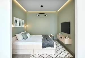 1-к квартира, на длительный срок, 43м2, 15/25 этаж