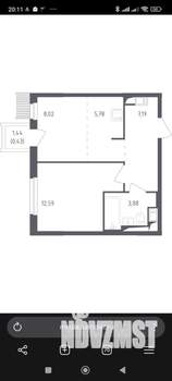 1-к квартира, на длительный срок, 37м2, 11/17 этаж