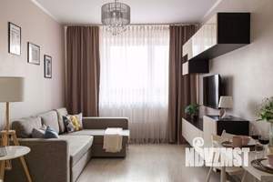 1-к квартира, посуточно, 45м2, 1/1 этаж