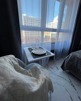 Студия квартира, на длительный срок, 27м2, 10/17 этаж