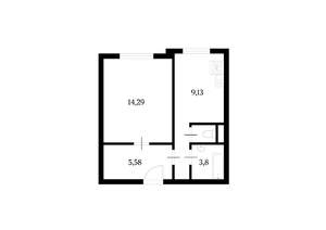 1-к квартира, на длительный срок, 34м2, 2/17 этаж