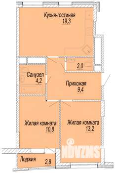 2-к квартира, на длительный срок, 60м2, 14/25 этаж