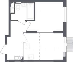 1-к квартира, на длительный срок, 32м2, 6/18 этаж