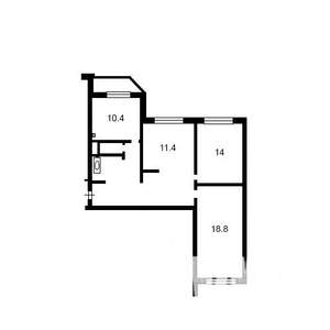 3-к квартира, на длительный срок, 78м2, 6/25 этаж