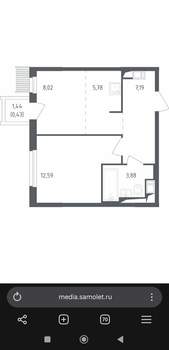 1-к квартира, на длительный срок, 36м2, 11/17 этаж