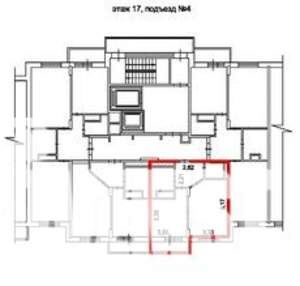 1-к квартира, на длительный срок, 41м2, 17/20 этаж