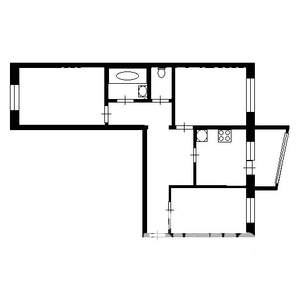 3-к квартира, на длительный срок, 63м2, 9/9 этаж