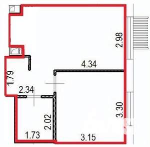 1-к квартира, на длительный срок, 32м2, 11/17 этаж