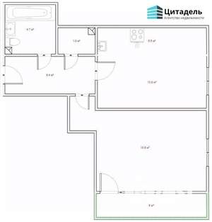 1-к квартира, на длительный срок, 49м2, 18/18 этаж