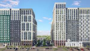 1-к квартира, строящийся дом, 38м2, 8/20 этаж