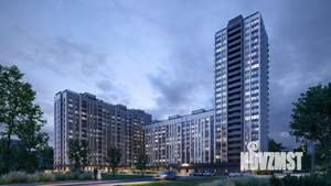 1-к квартира, строящийся дом, 36м2, 20/24 этаж