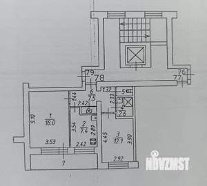 2-к квартира, вторичка, 50м2, 4/9 этаж