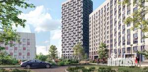 2-к квартира, строящийся дом, 42м2, 14/23 этаж