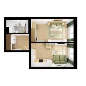 1-к квартира, вторичка, 43м2, 13/25 этаж