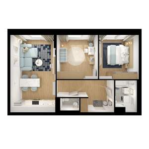 2-к квартира, вторичка, 59м2, 19/25 этаж